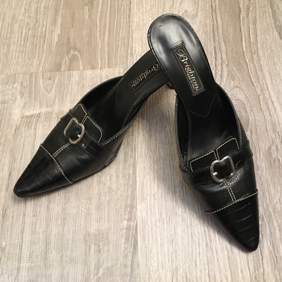 Beautiful Brighton Kitten Heel Mules - Picture 2 of 5